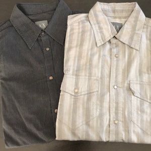 Bundle of two Armani Exchange Button Up Shirts